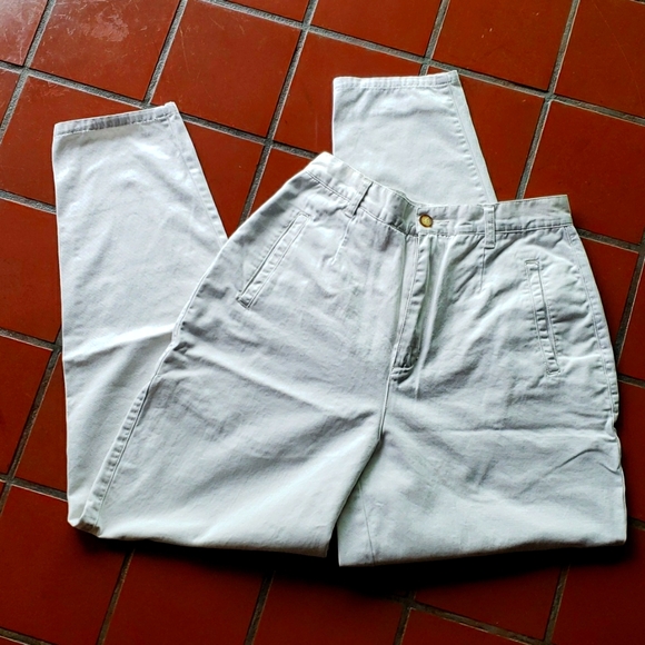 Merona Denim - MERONA Chino Jeans High-Waisted Relaxed Fit - Pale Beige - Size 14 - EVC